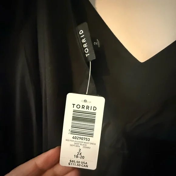 Elegant Torrid Black Dress - Picture 3 of 3